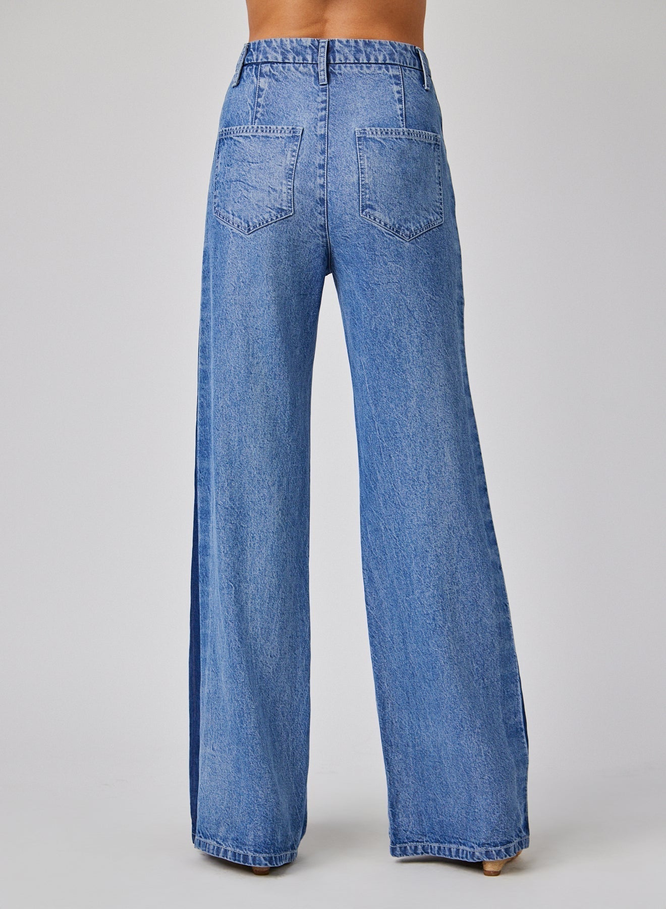 Anya Side Tacked Released Jean | Vintage Laguna Wash