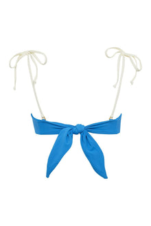 Tori Ties Bandeau Bikini Top | Asul Cream Binded