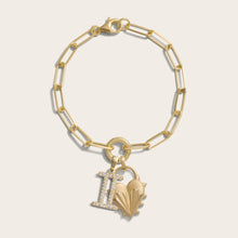 Spiked Heart Zodiac Charm Bracelet | 14K Yellow Gold Vermeil | Multi