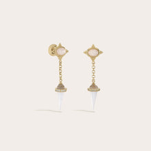 Oracle Pendulum Drop Earrings | 14K Yellow Gold Vermeil