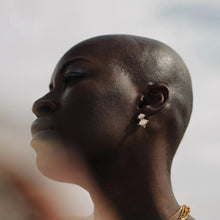 Oracle Drop Studs | 14K Yellow Gold Vermeil