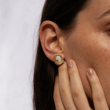 Snake Gemstone Studs | Sterling Silver