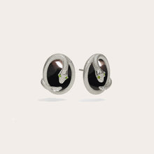 Snake Gemstone Studs | Sterling Silver