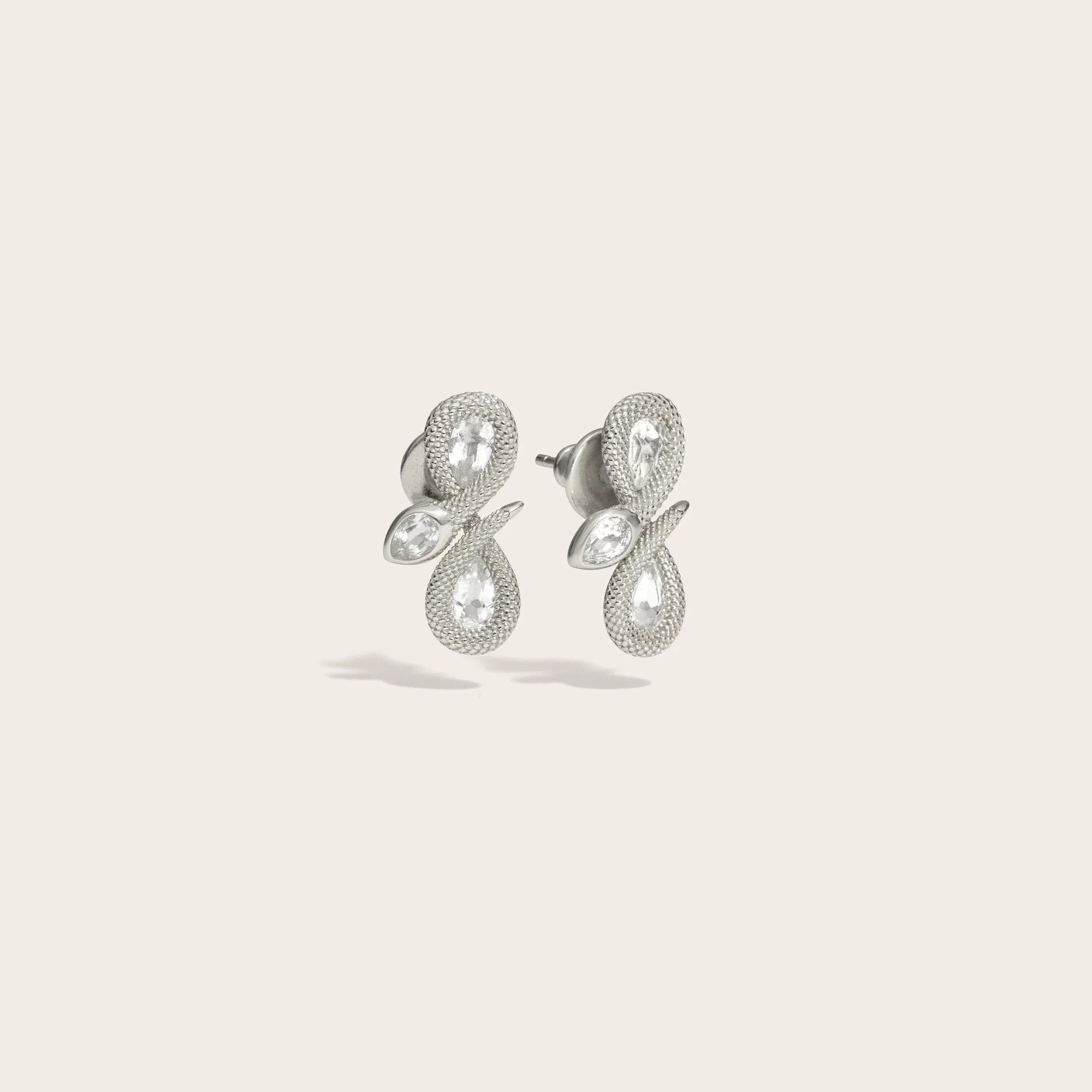 Infinity Snake Studs | Sterling Silver