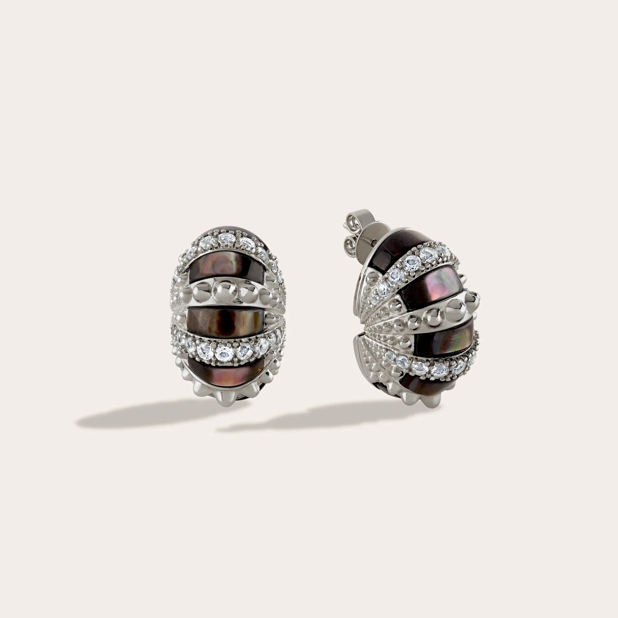 Sea Urchin Statement Studs | Sterling Silver