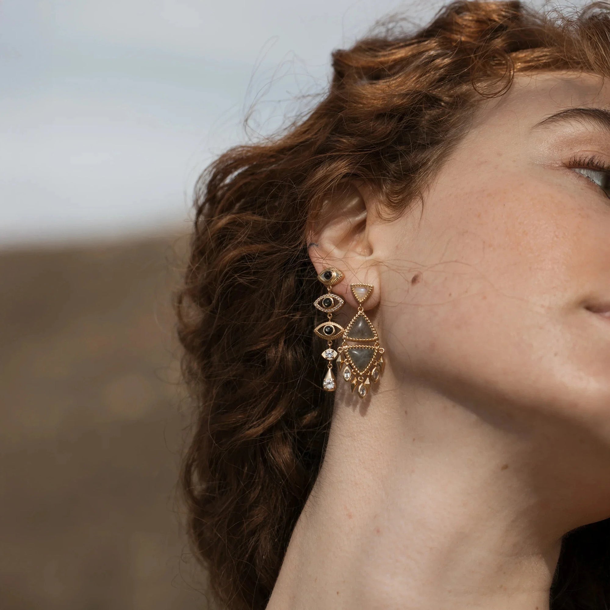 Wind Chime Earrings | 14K Yellow Gold Vermeil