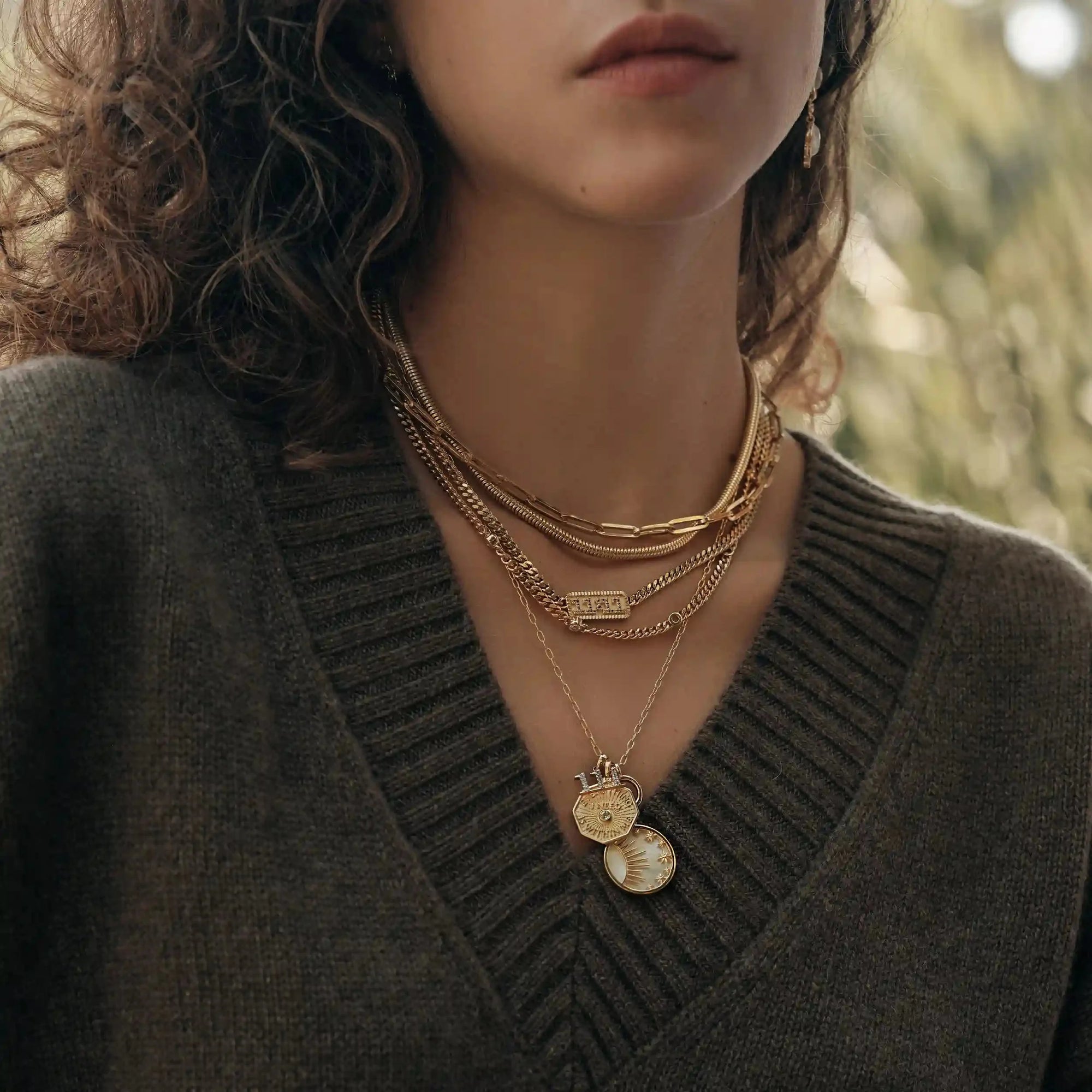 Celestial Mother of Pearl Necklace | Sterling Silver