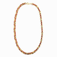 Chunky Colored Enamel Necklace | 14K Yellow Gold Vermeil | Multi