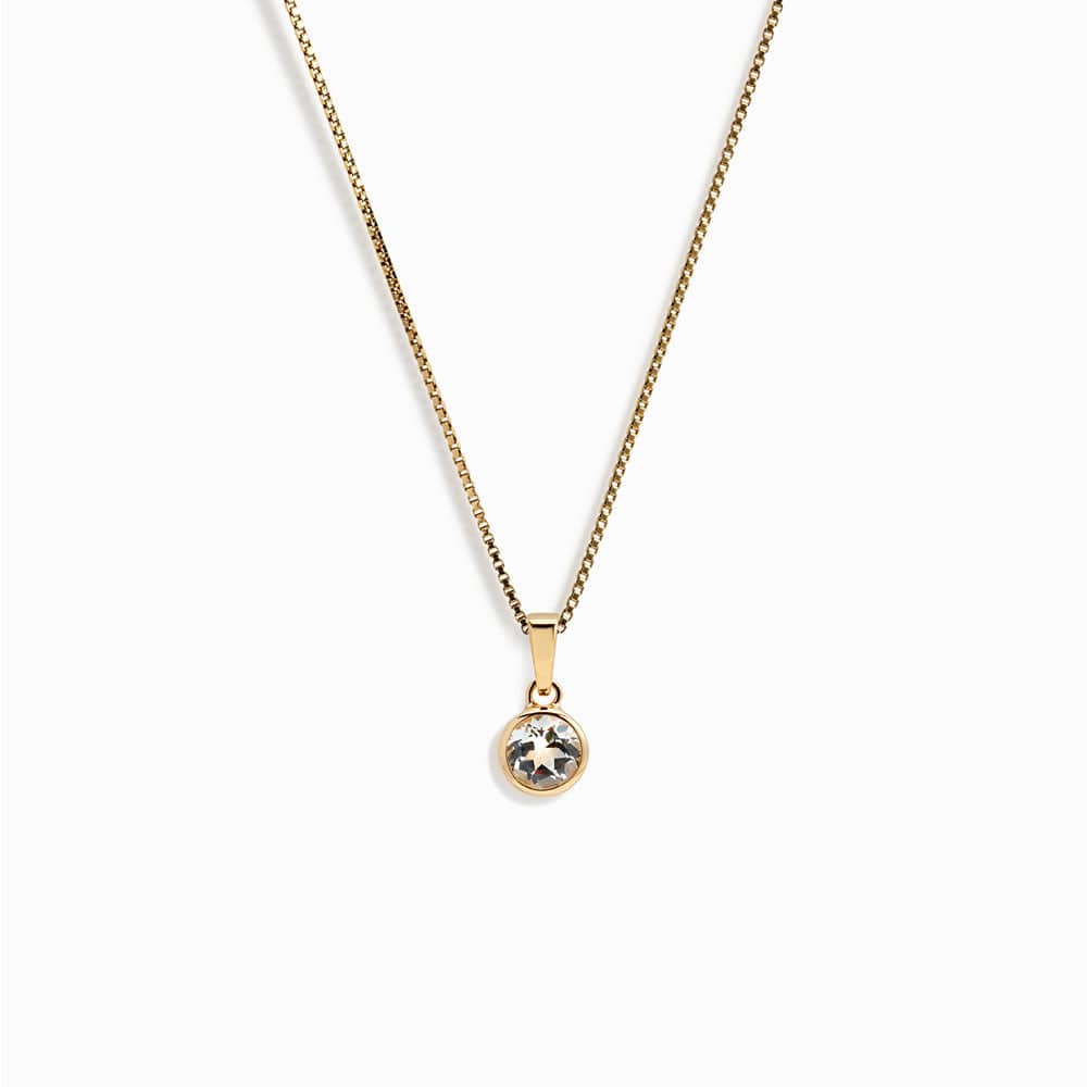 Gemstone Necklace | 14K Yellow Gold Vermeil | Multi