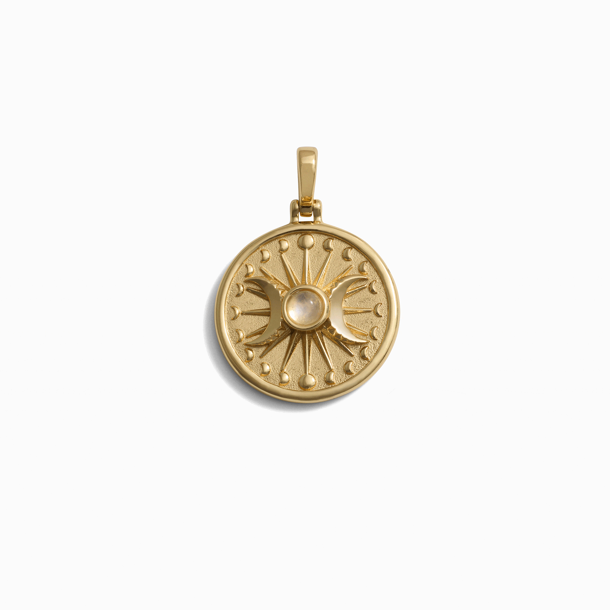 Alanis Triple Moon Necklace | 14K Yellow Gold Vermeil
