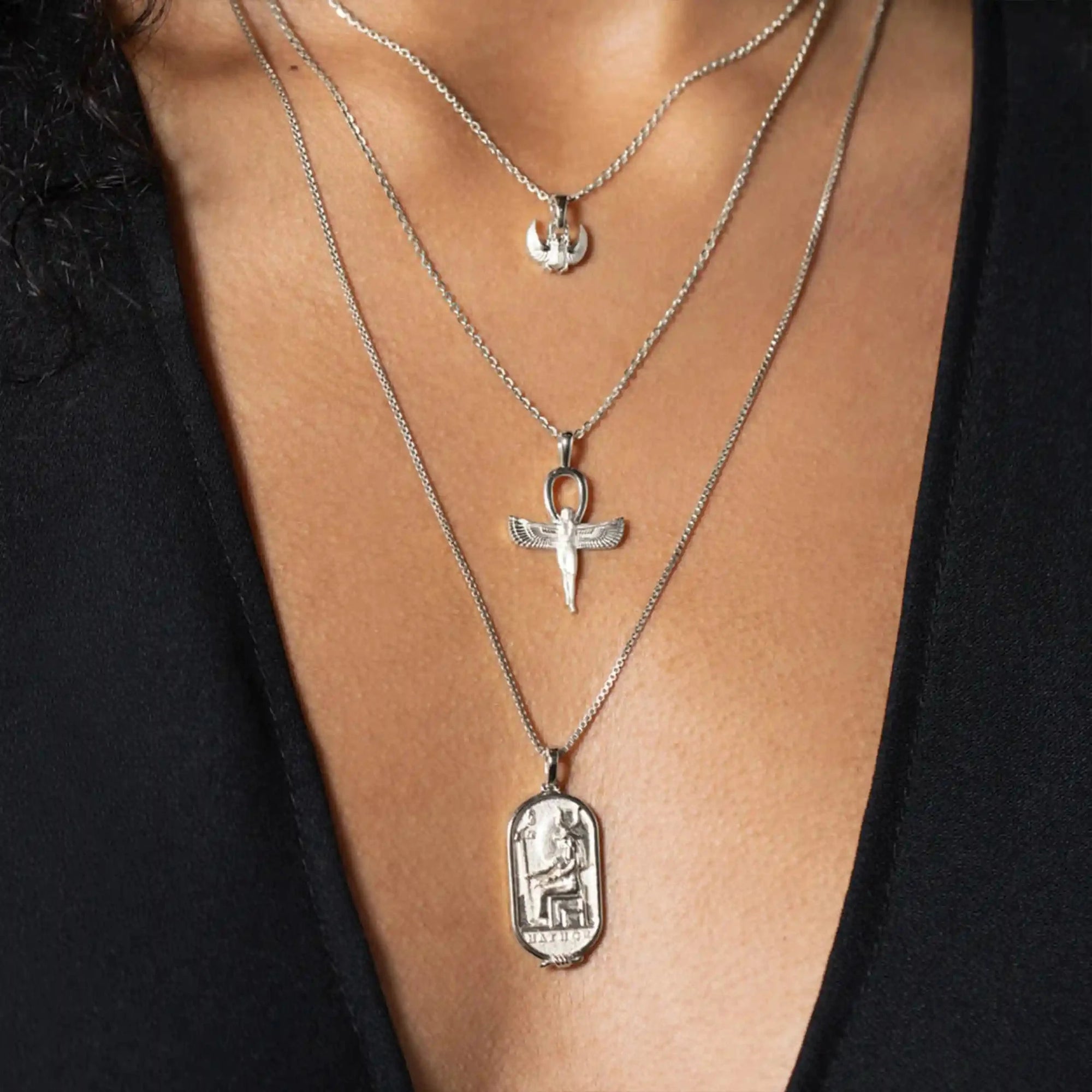 Hathor Necklace | Sterling Silver