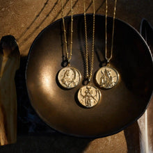 Goddess Coin Pendant | 14K Yellow Gold Vermeil