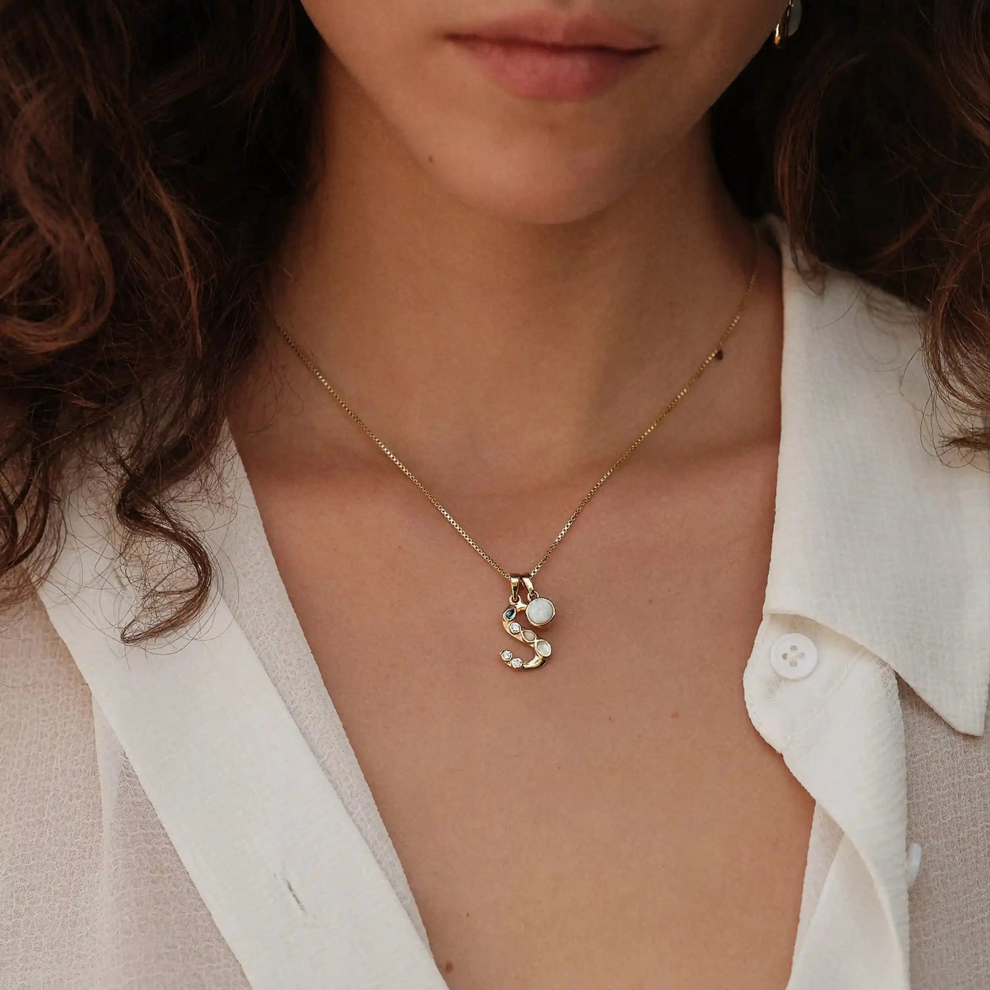 Initial Necklace Set | Sterling Silver