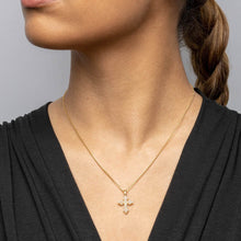 Pearl Cross Necklace | Sterling Silver