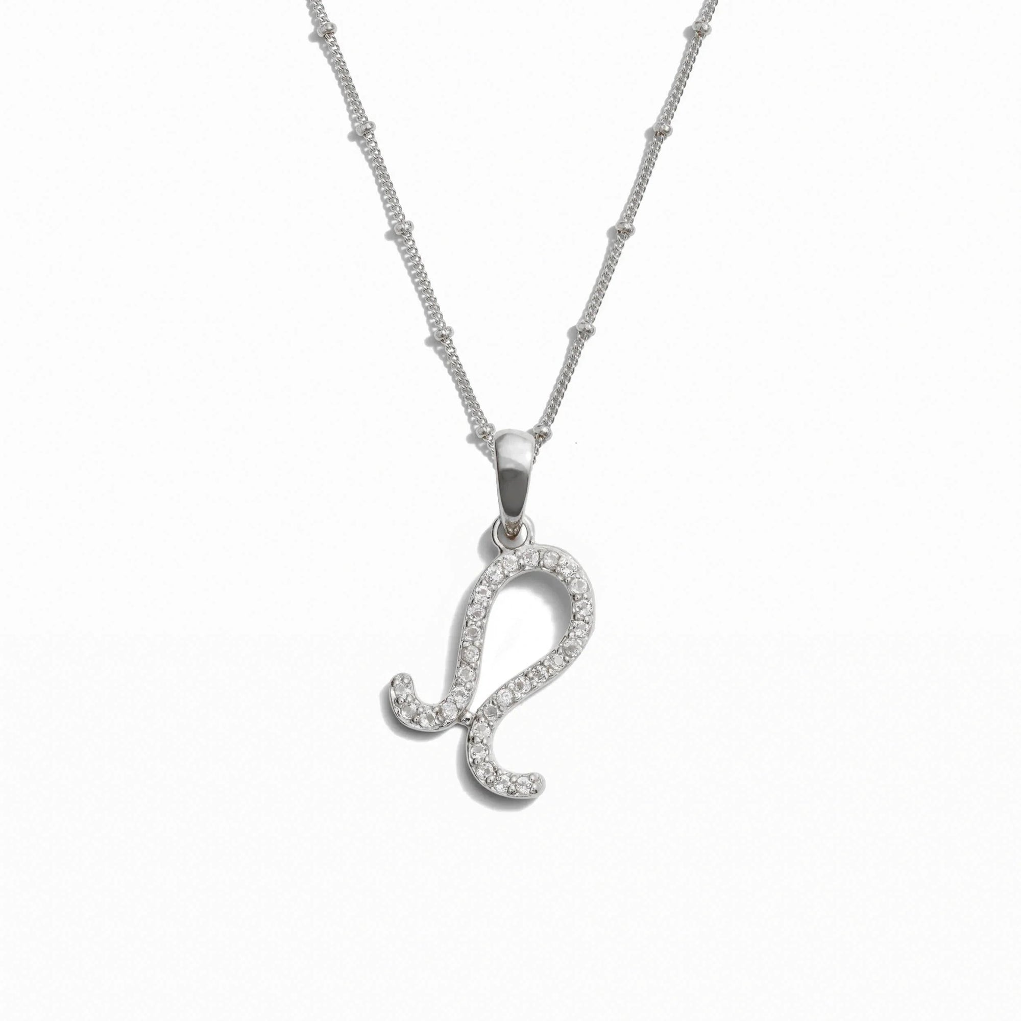 Gemstone Zodiac on Saturn Chain | Sterling Silver