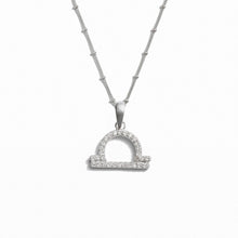 Gemstone Zodiac on Saturn Chain | Sterling Silver