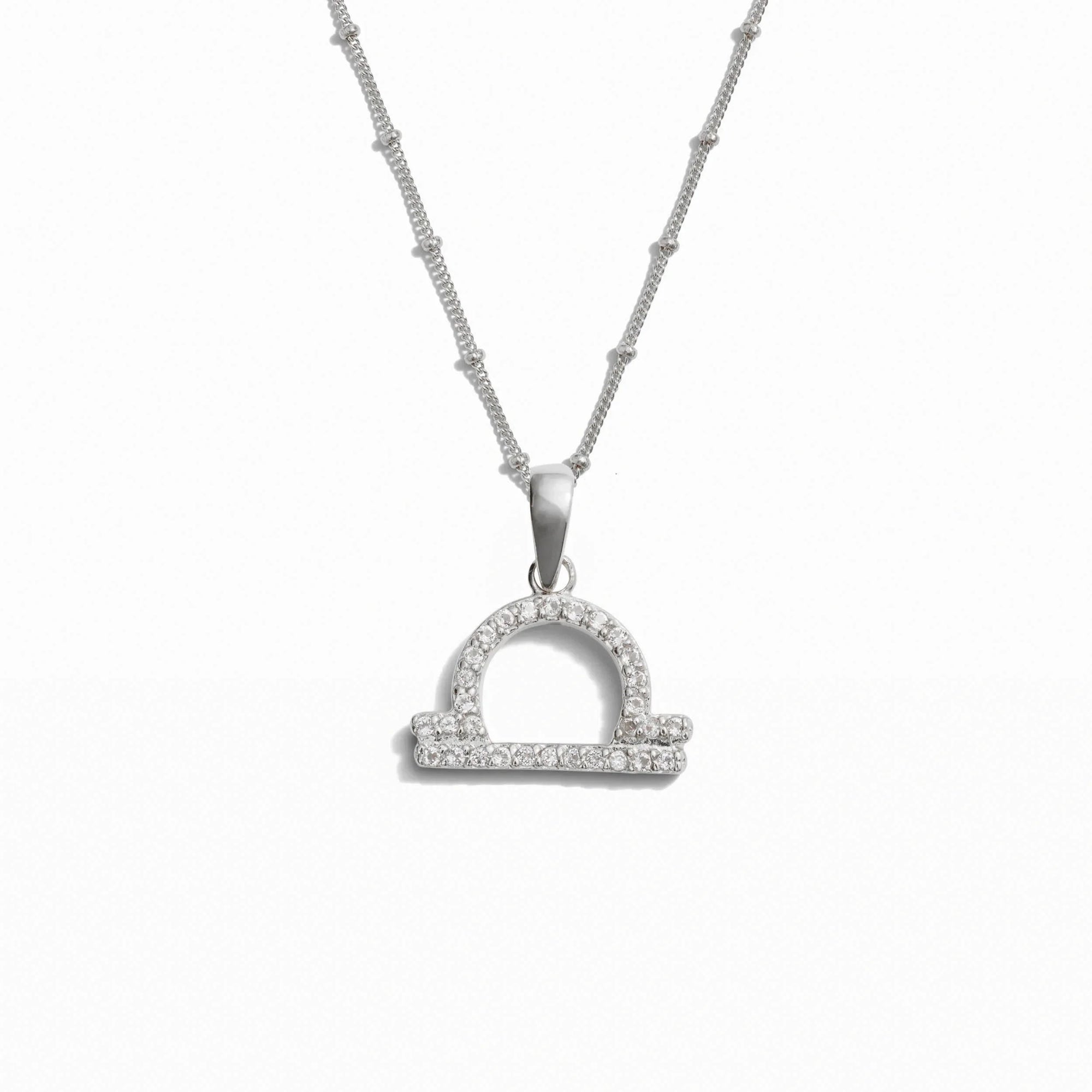 Gemstone Zodiac on Saturn Chain | Sterling Silver