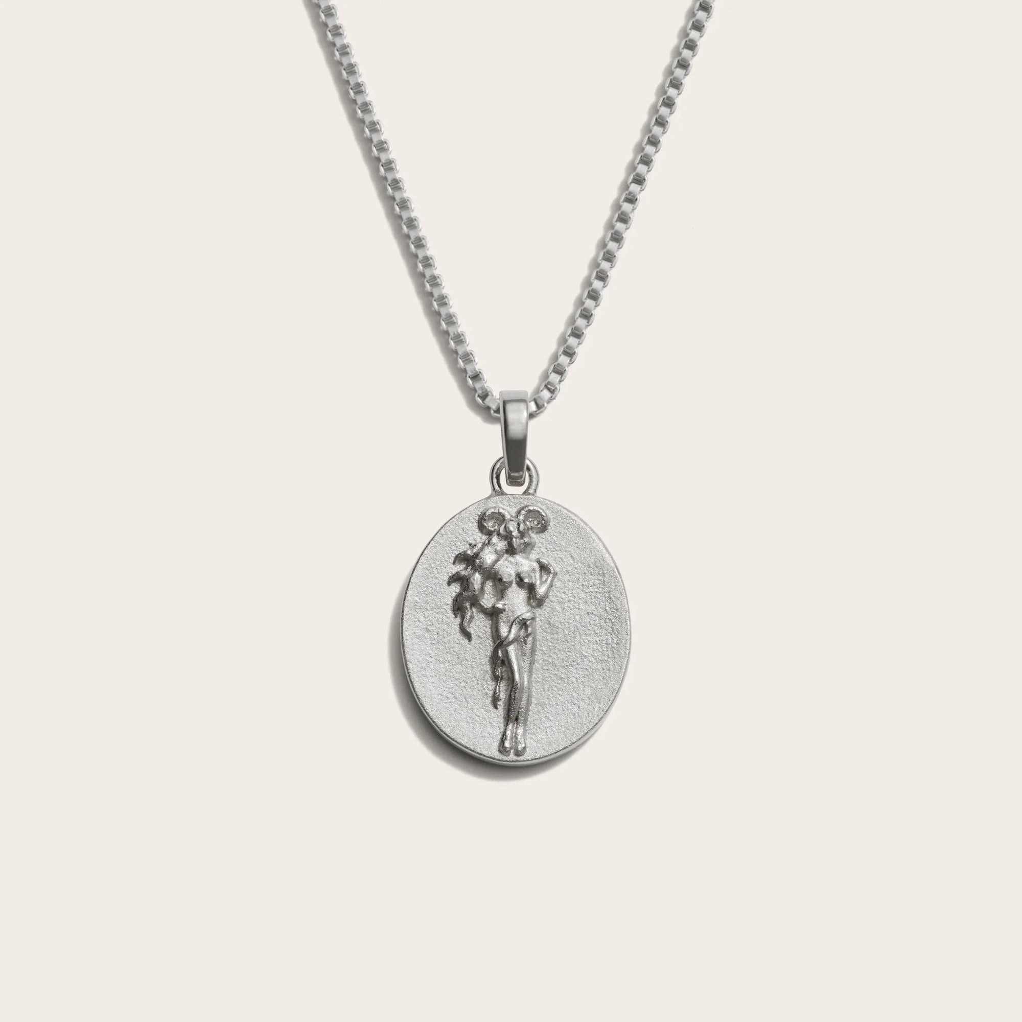 Zodiac Goddess Necklace | Sterling Silver