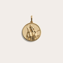 Goddess Coin Pendant | 14K Yellow Gold Vermeil