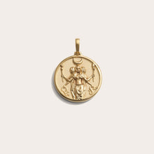 Goddess Coin Pendant | 14K Yellow Gold Vermeil