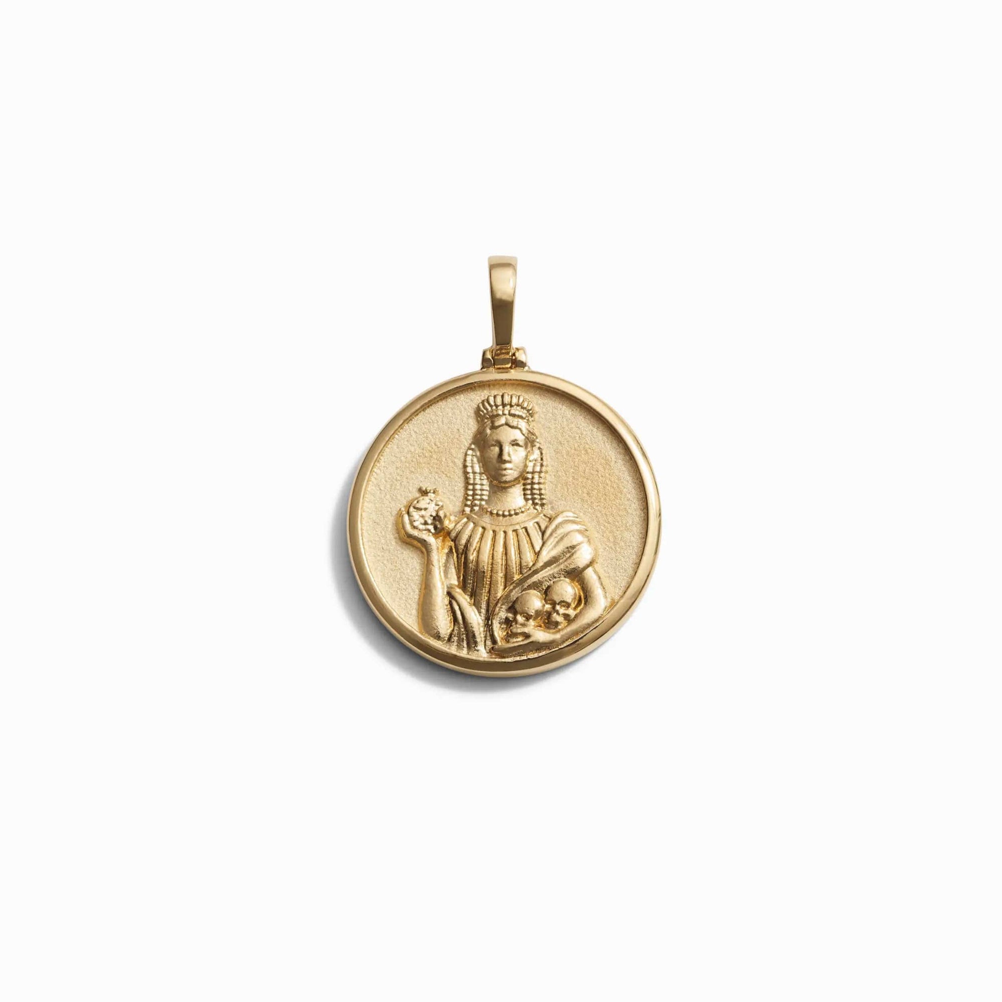 Goddess Coin Pendant | 14K Yellow Gold Vermeil