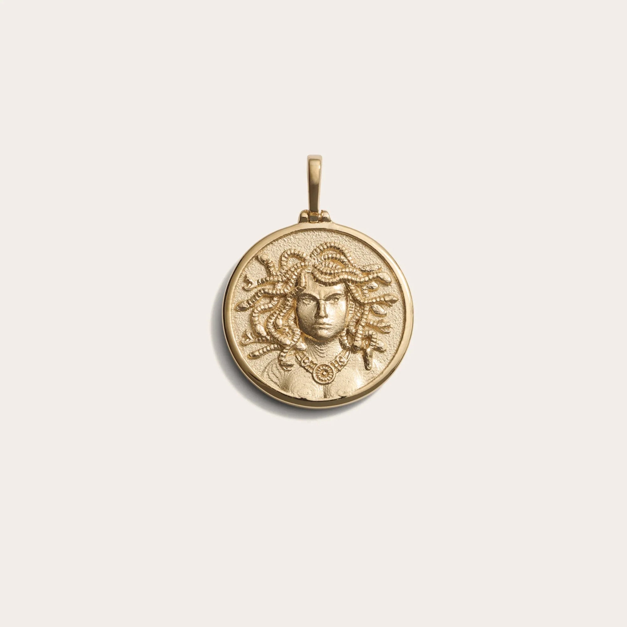 Goddess Coin Pendant | 14K Yellow Gold Vermeil