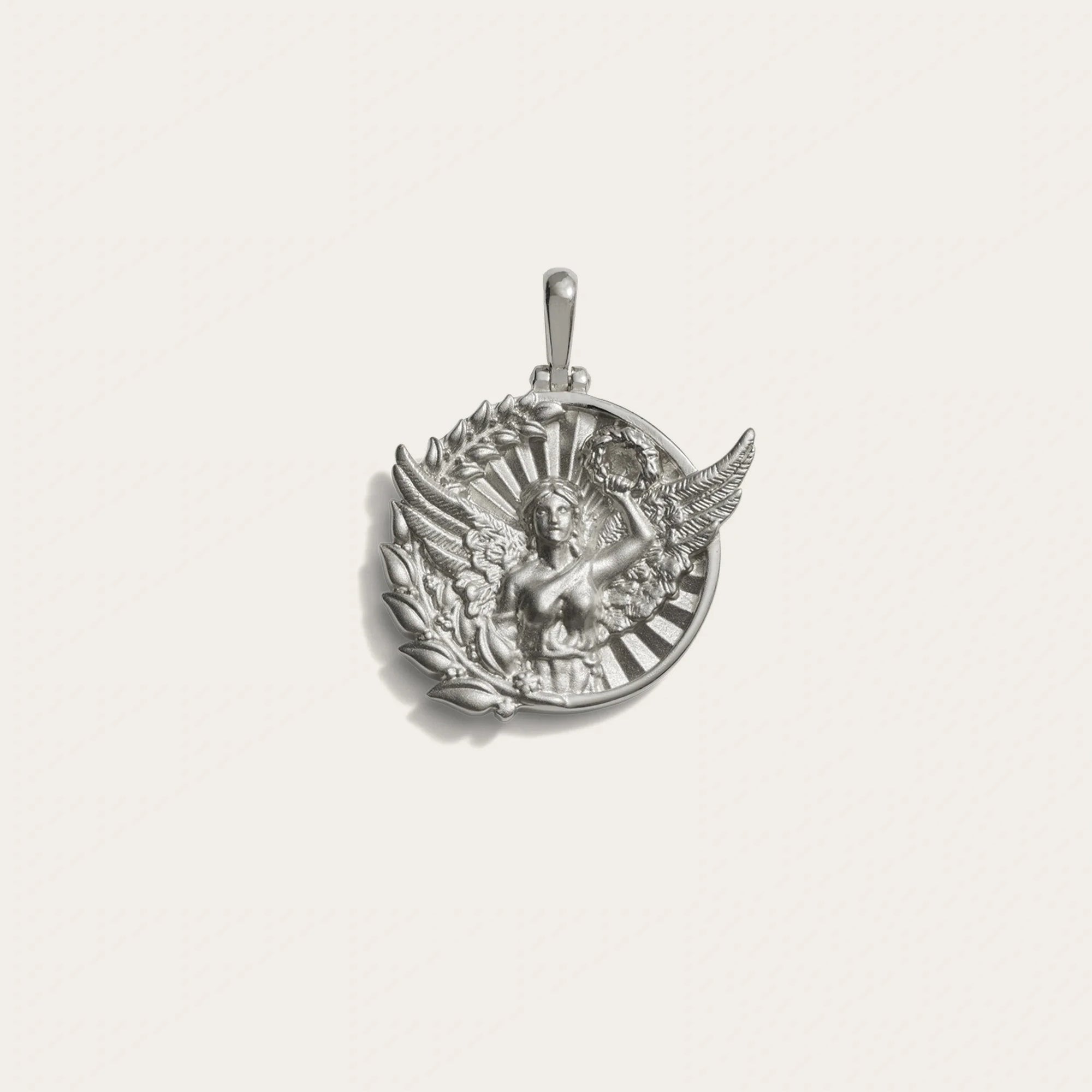 Goddess Coin Pendant | Sterling Silver