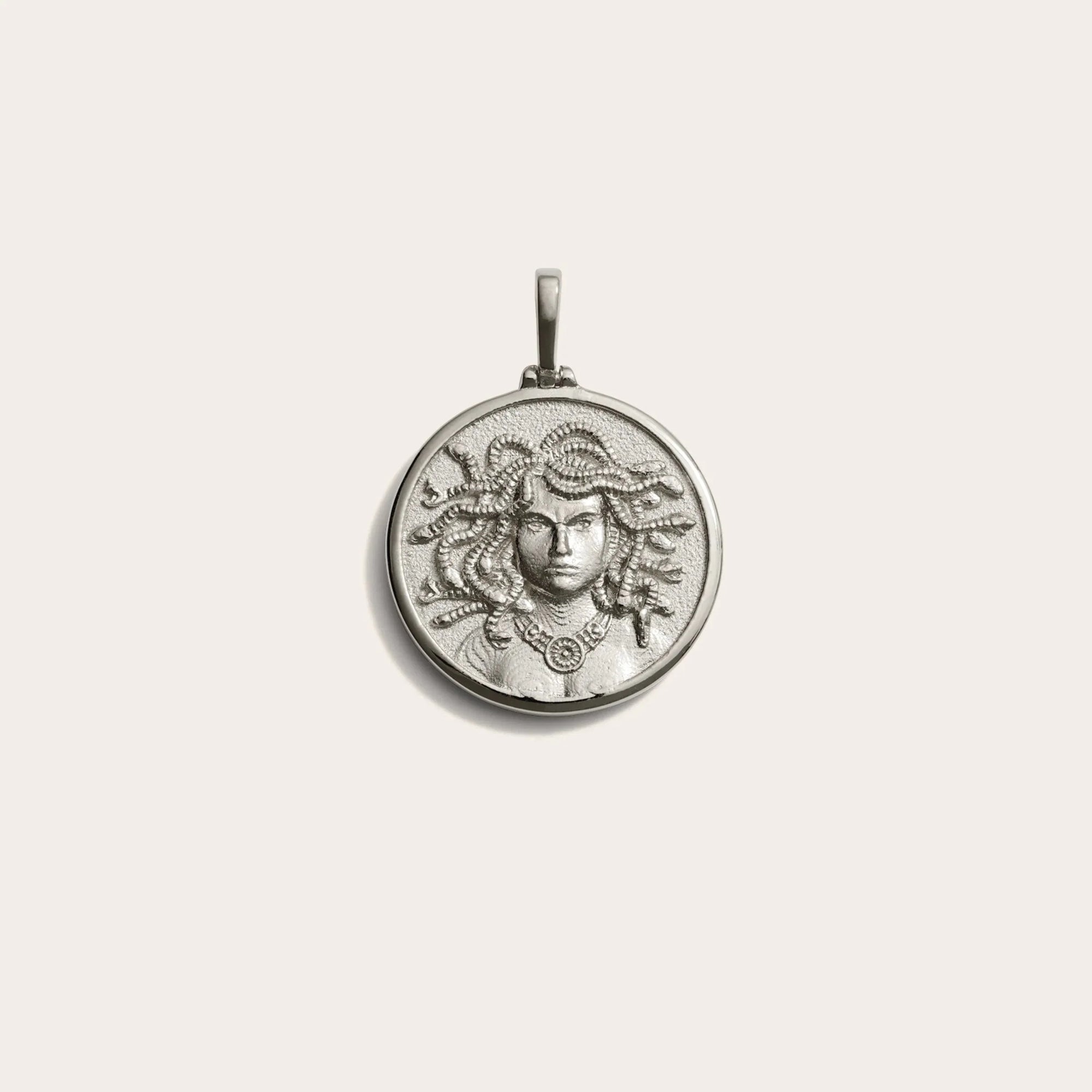 Goddess Coin Pendant | Sterling Silver