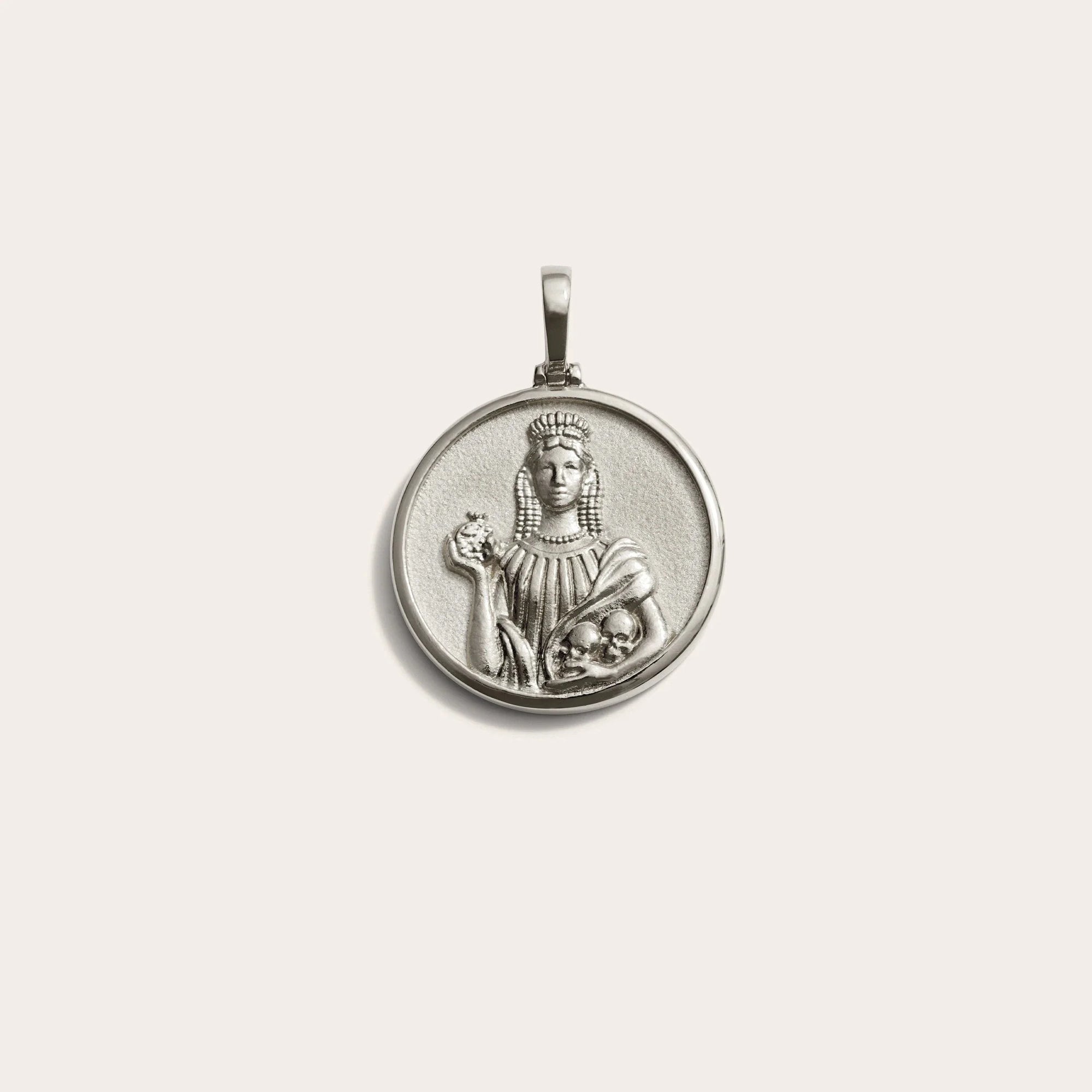 Goddess Coin Pendant | Sterling Silver