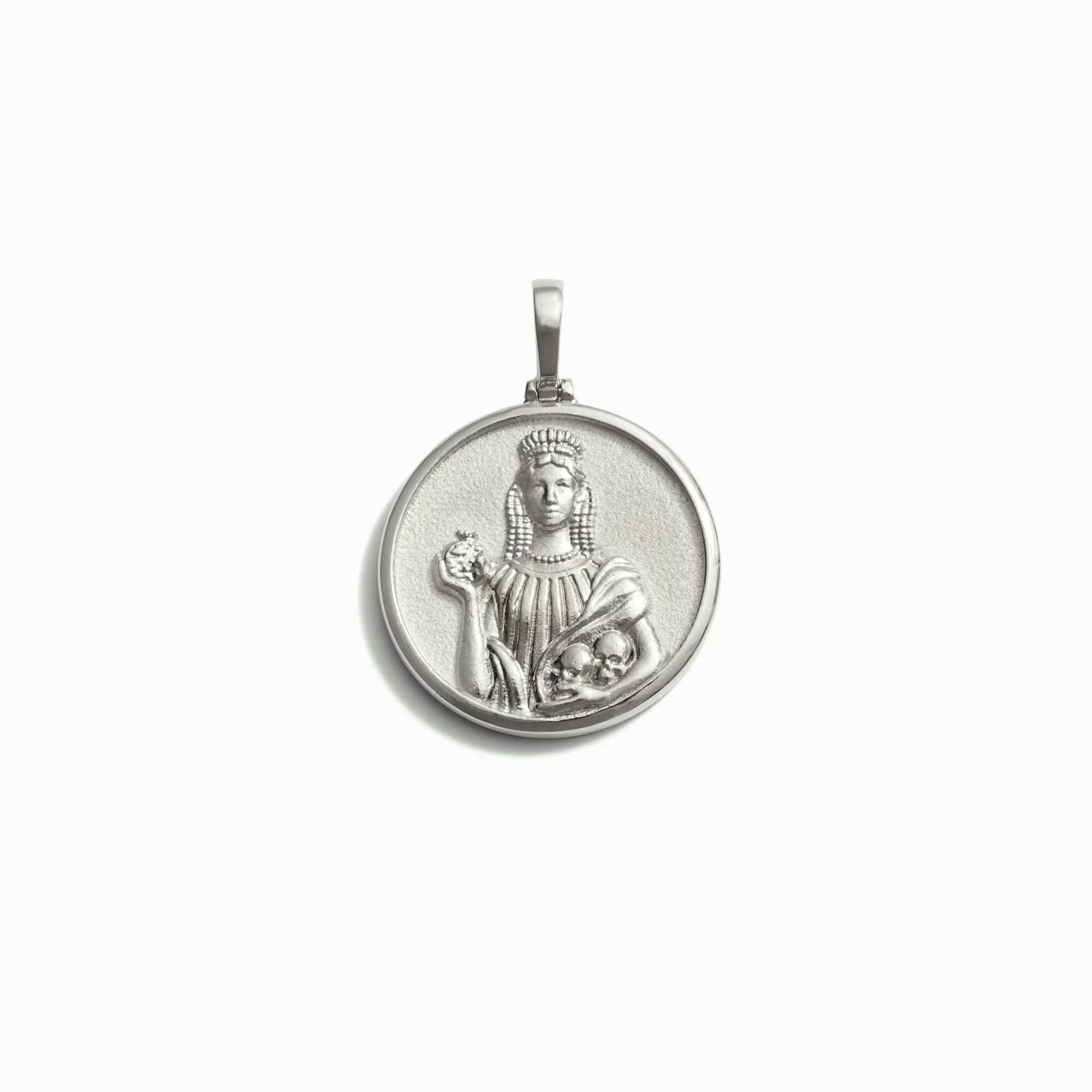 Goddess Coin Pendant | Sterling Silver