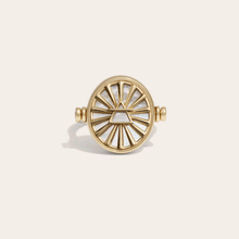 Aquarius & Air Flip Ring | 14K Yellow Gold Vermeil