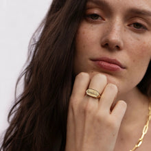 Gratitude Affirmation Ring | 14K Yellow Gold Vermeil