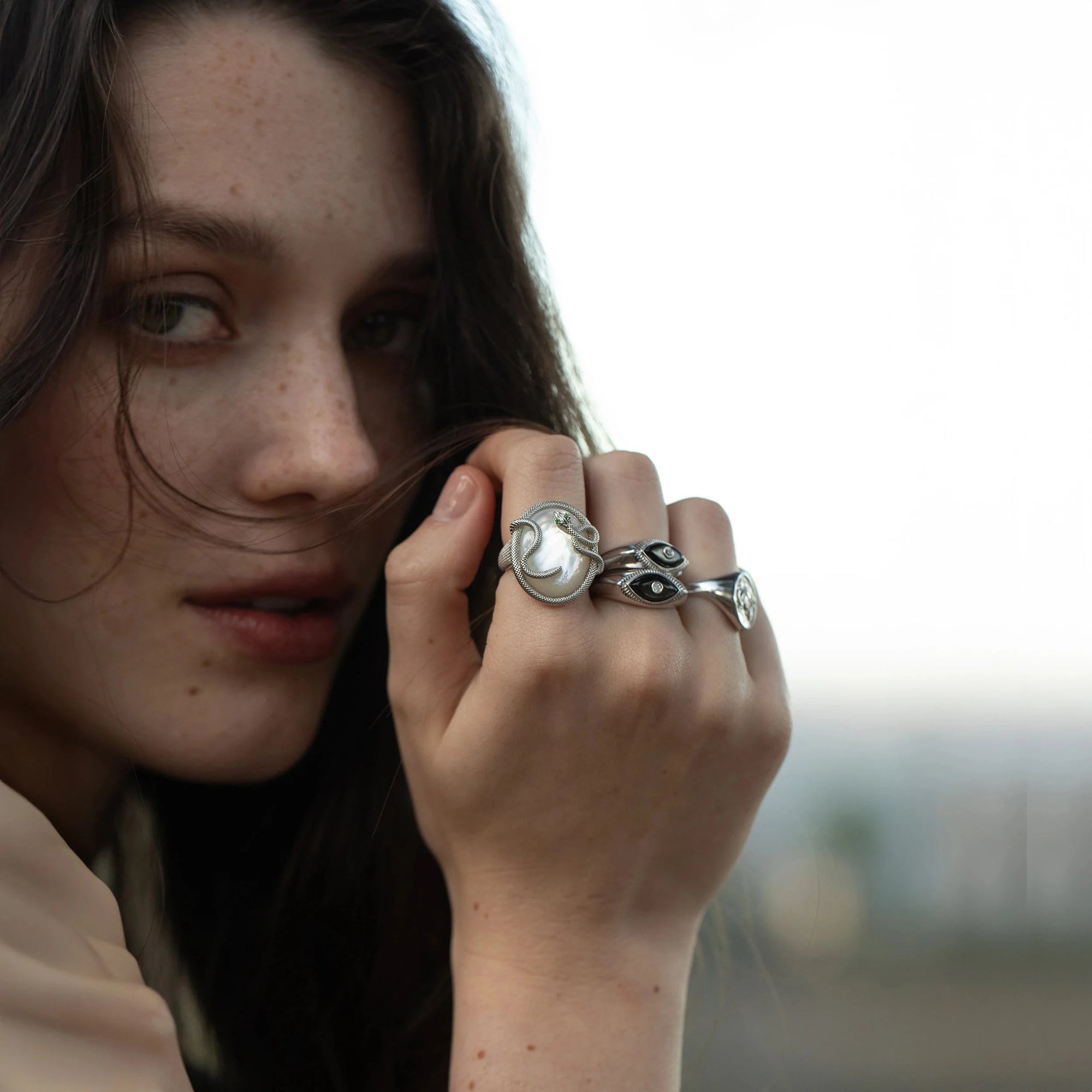 Snake Statement Ring | Sterling Silver