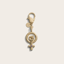 Woman Power Bag Charm | Brass/Gold Vermeil