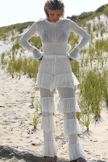 Clara Ruffle Pant | Ivory