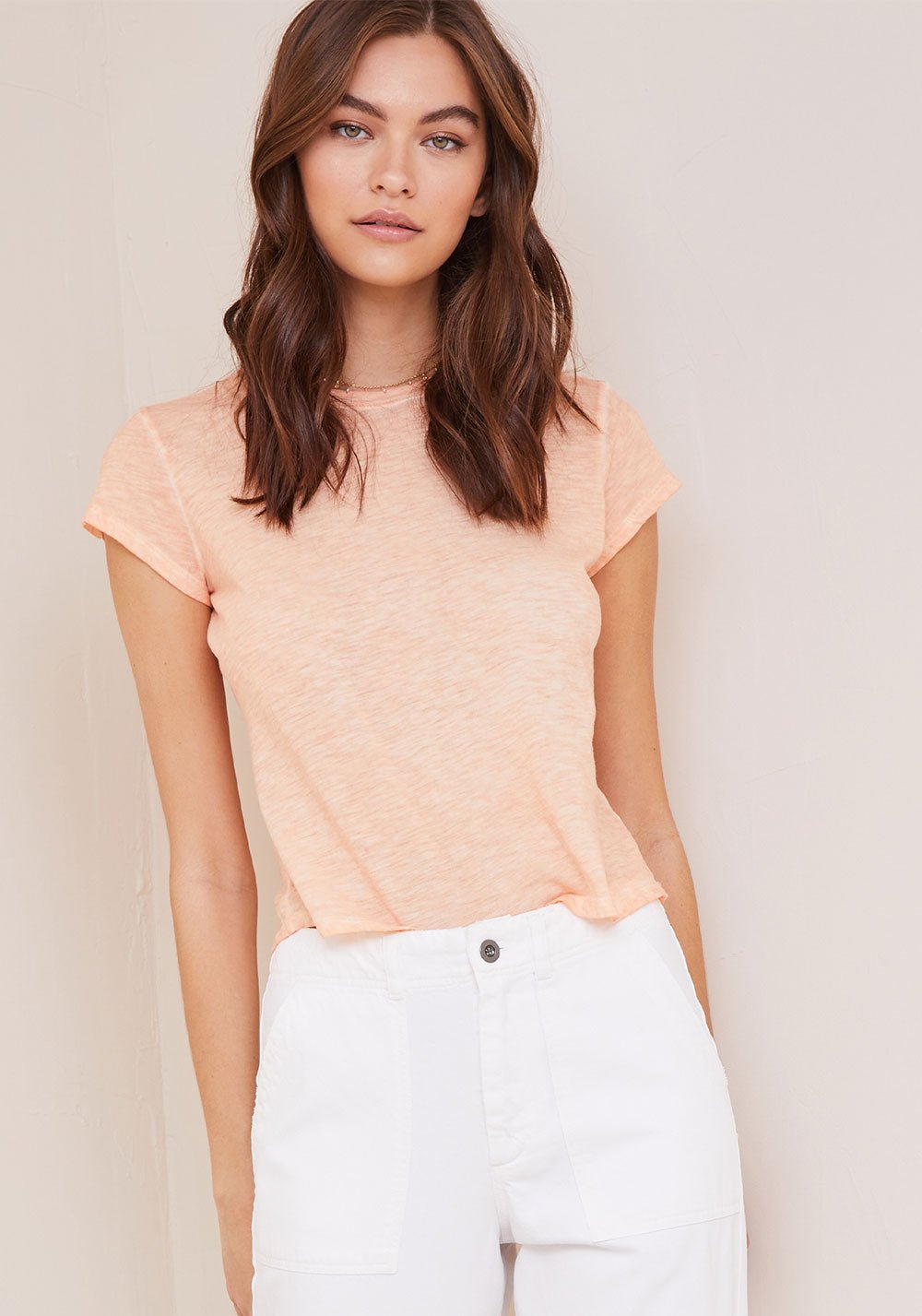 Baby Crew Tee | Soft Apricot