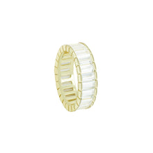 The Baguette Eternity Band | 18KT Gold Vermeil & Sterling Silver