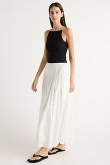Karolina | Bao Organic Cotton Drop-Waist Skirt in Size Extra Small