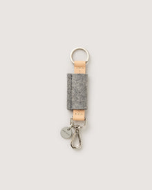 Merino Wool Bar Key Fob | Granite