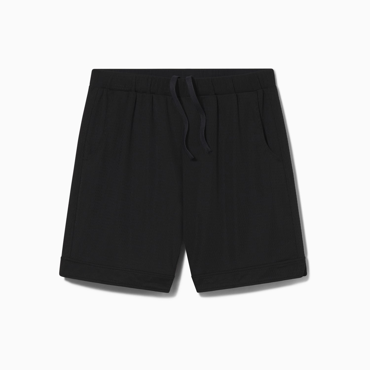Lined Mesh Lounge Shorts | Black