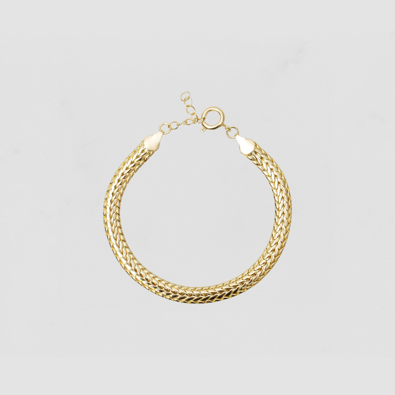 The Bianca Braided Link Bracelet | Gold
