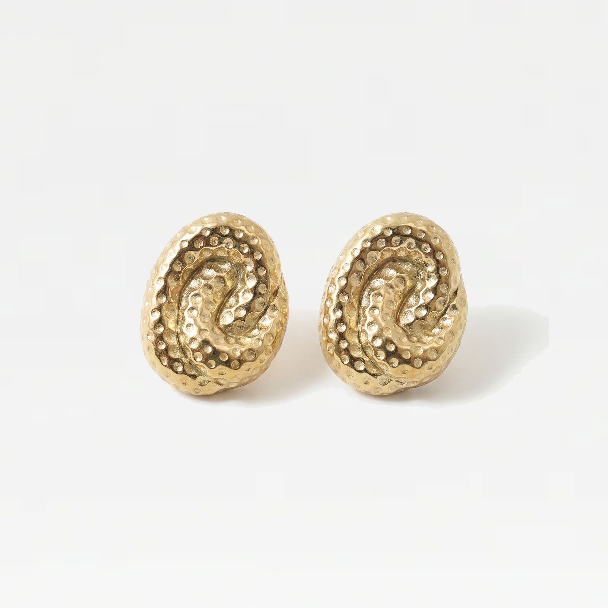 The Bold Texture Seashell Earrings | 18Kt Gold Vermeil