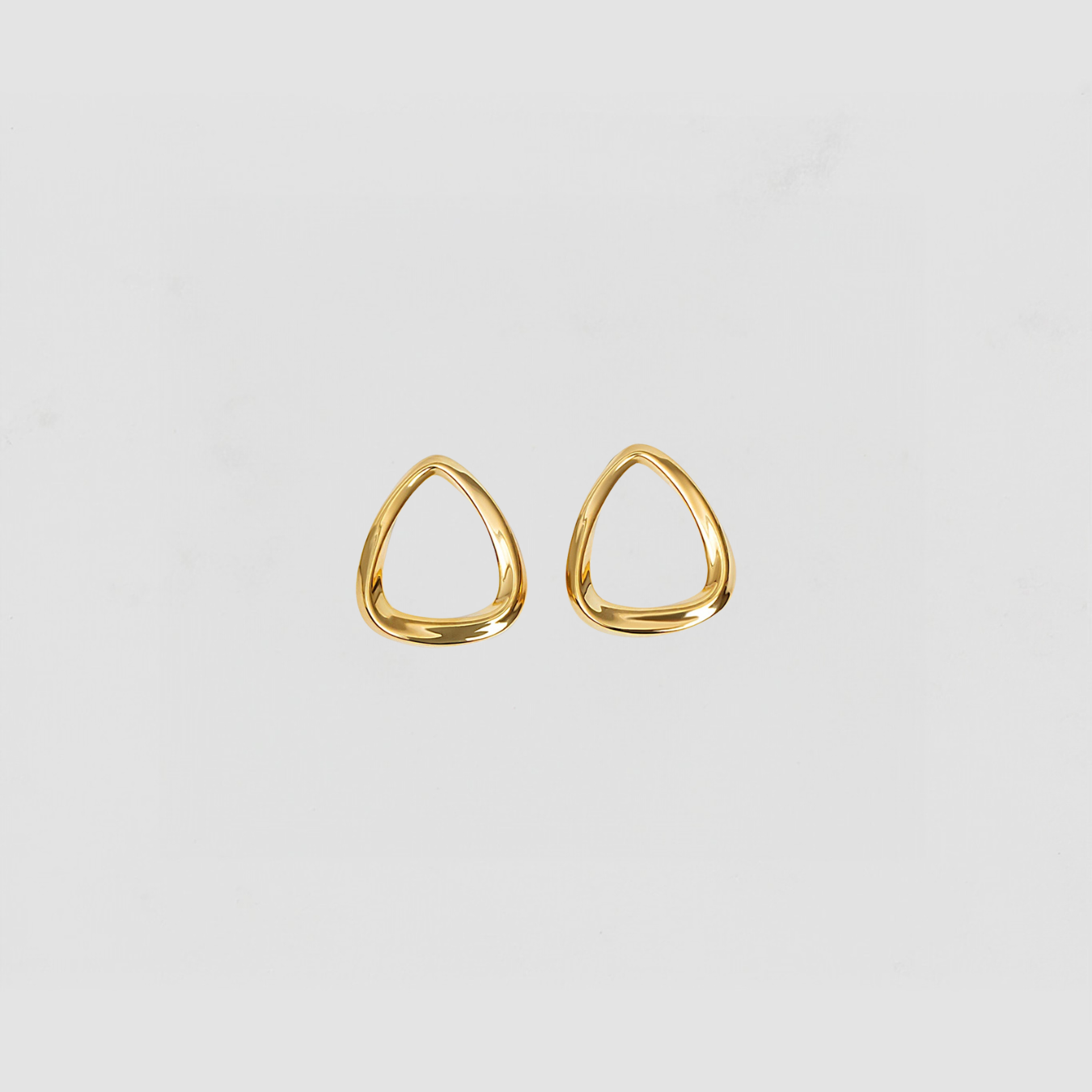 The Bold Triangle Earring Studs | Gold