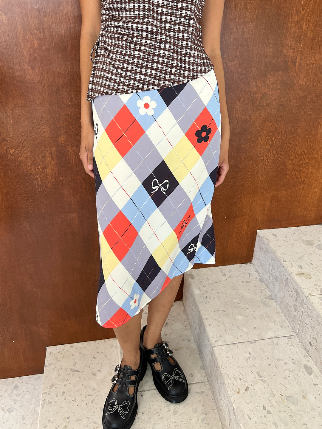 Sandy Midi Skirt | Cirque Argyle