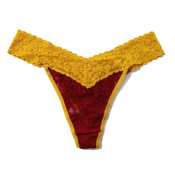 Signature Lace Original Rise Thong | Garnet x Topaz