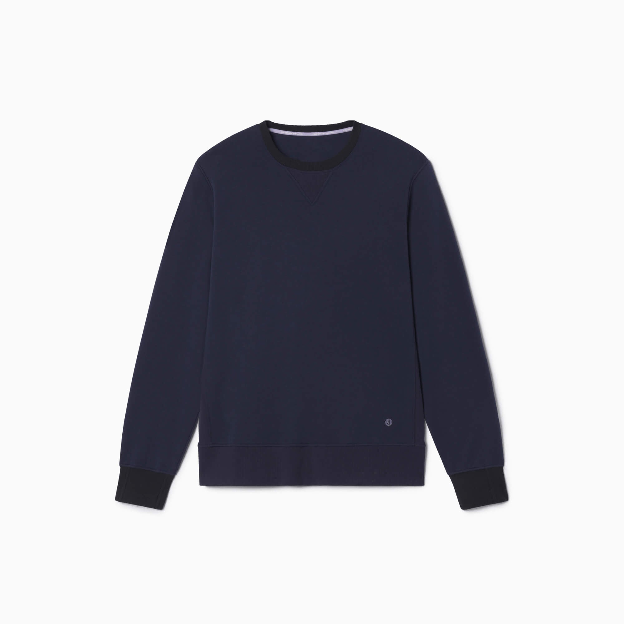 Heavyweight Recycled Fleece Crewneck | Navy/Black