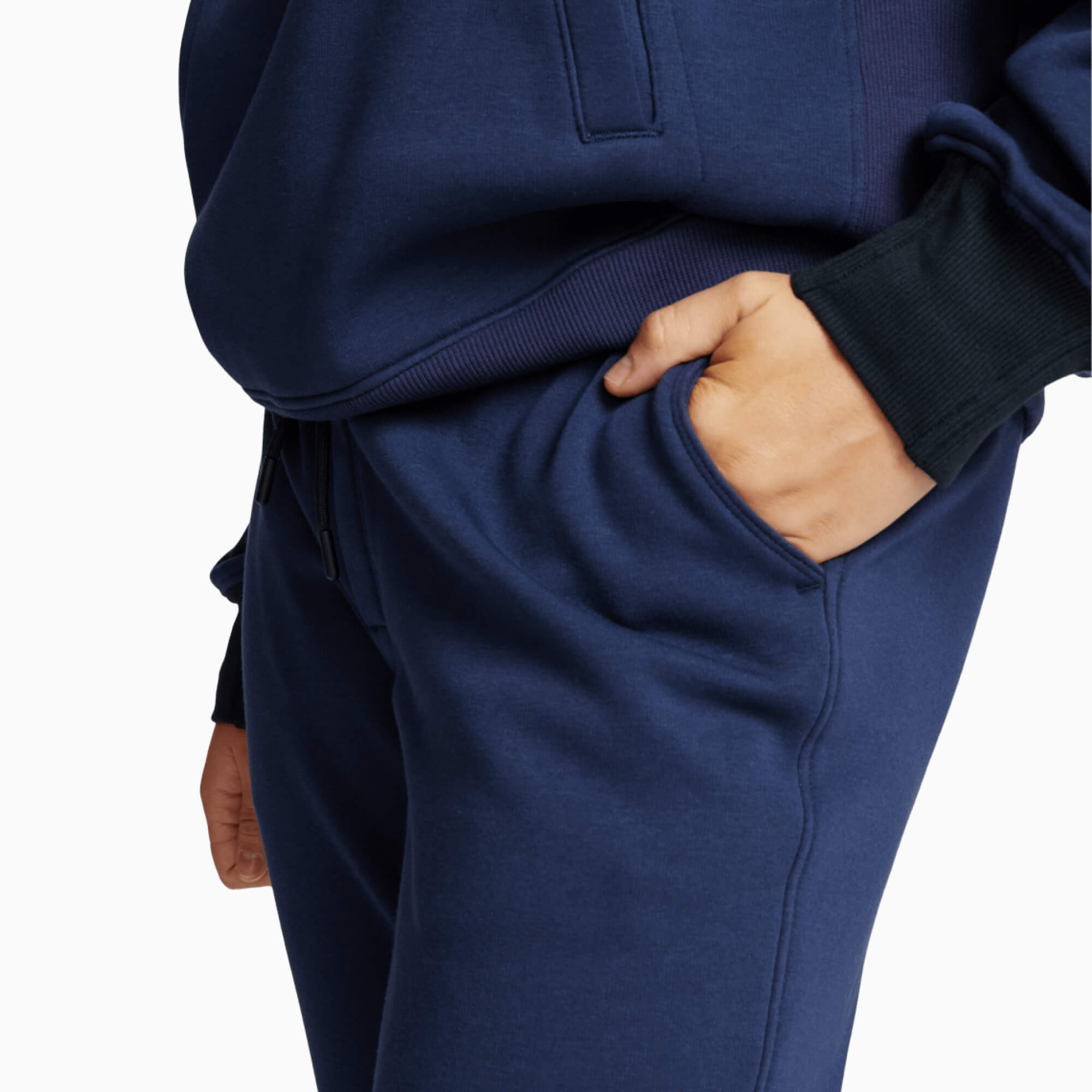 Chilluxe Brushed Fleece Joggers | Navy