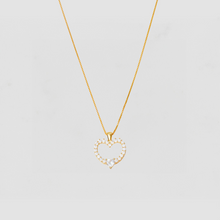 The Citrine Heart Pendant Necklace | Gold