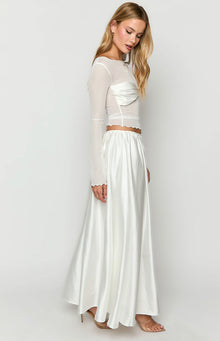 Clementine Maxi Skirt | White