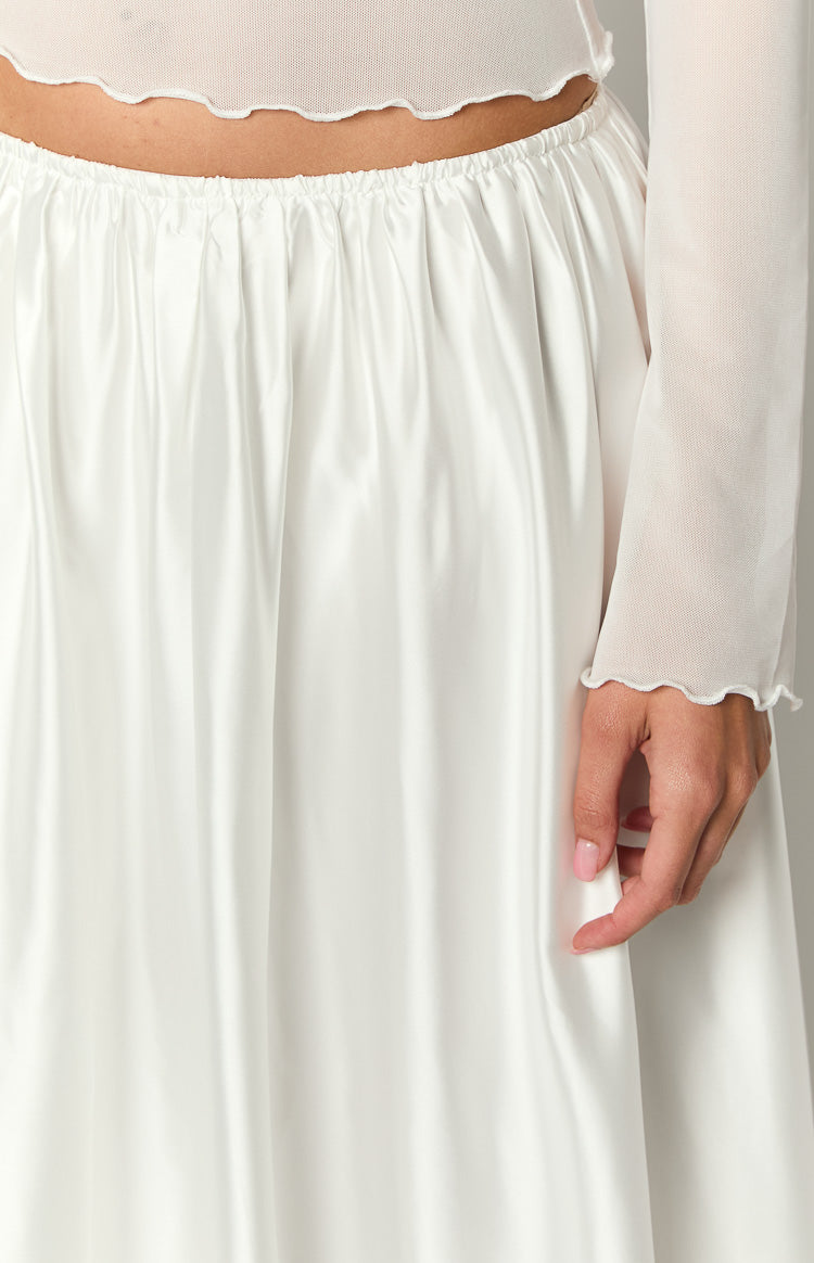 Clementine Maxi Skirt | White